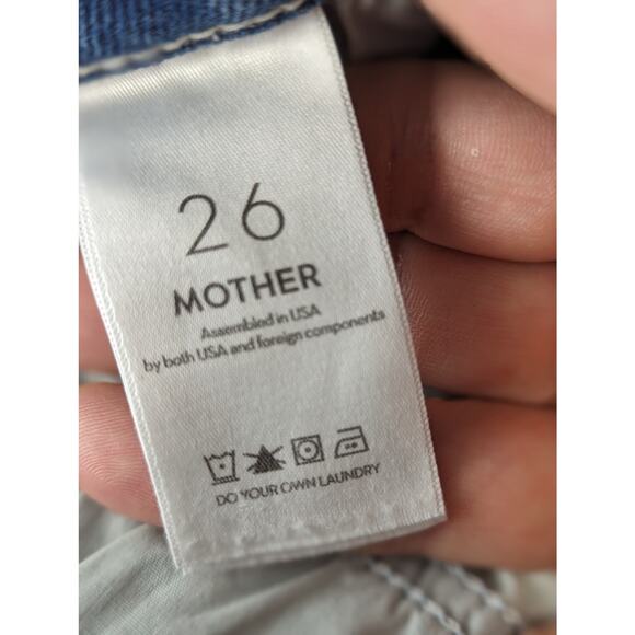 Mother Jeans The Tomcat Ankle Fray Kitty Corner Wash Stretch Button Fly 26 - Picture 7 of 13